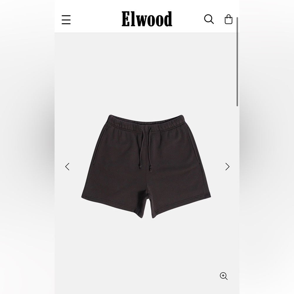 Elwood core sweatshort - black - size sm